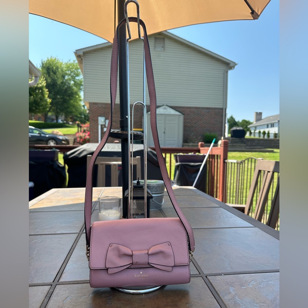 Kate Spade Pink Bow Crossbody Bag Women’s - Picture 1 of 14